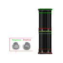 Diagram explaining battery polarity.