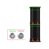 Diagram explaining battery polarity.
