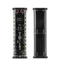 Two transparent battery-powered LED light bars.