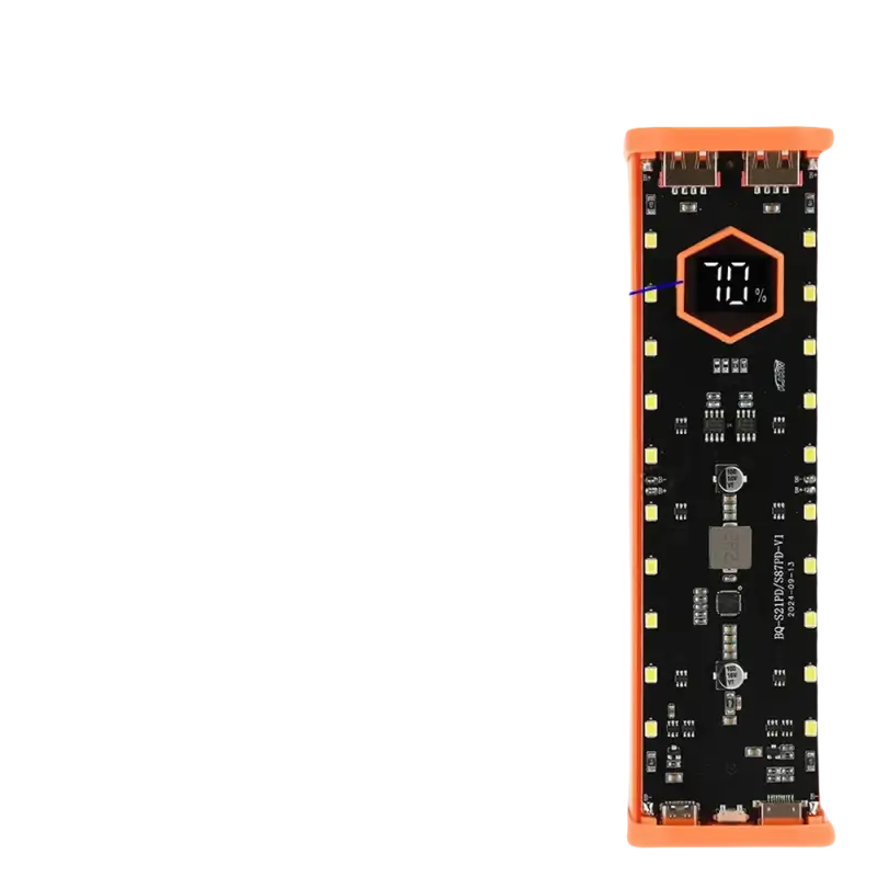 Orange battery tester.