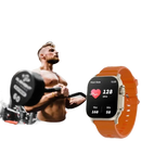 Orange smartwatch.
