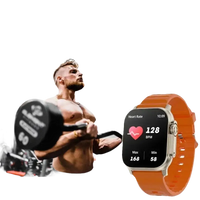 Orange smartwatch.