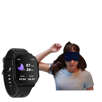Black smartwatch with sleep tracking.