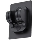 Black adhesive shower head holder from Our Sweet Black Ventouse Noire Support Mural Selection