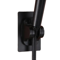 Black shower head holder from Our Sweet Black Ventouse Noire Support Mural Selection, trendy support mural réglable