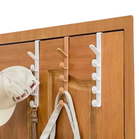 Over-the-door coat hooks.