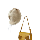 White over-the-door hook rack.