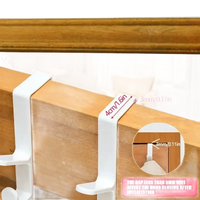 White over-the-door hook.