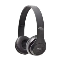 P47 Wireless Bluetooth Headphone With Microphone Foldable Headsets Bass HiFi Sound Music Stereo Earphones