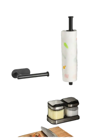Black paper towel holders.