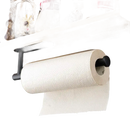 Paper towel roll on a black holder.