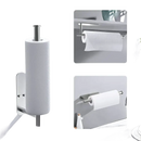 Stainless steel paper towel holders.