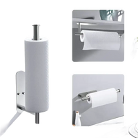 Stainless steel paper towel holders.