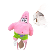 Pink Patrick Star plush backpack.