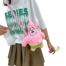 Pink Patrick Star plush purse.