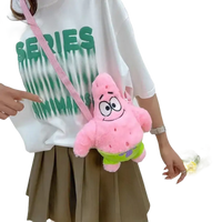 Pink Patrick Star plush purse.