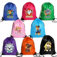 Paw Patrol drawstring bags.