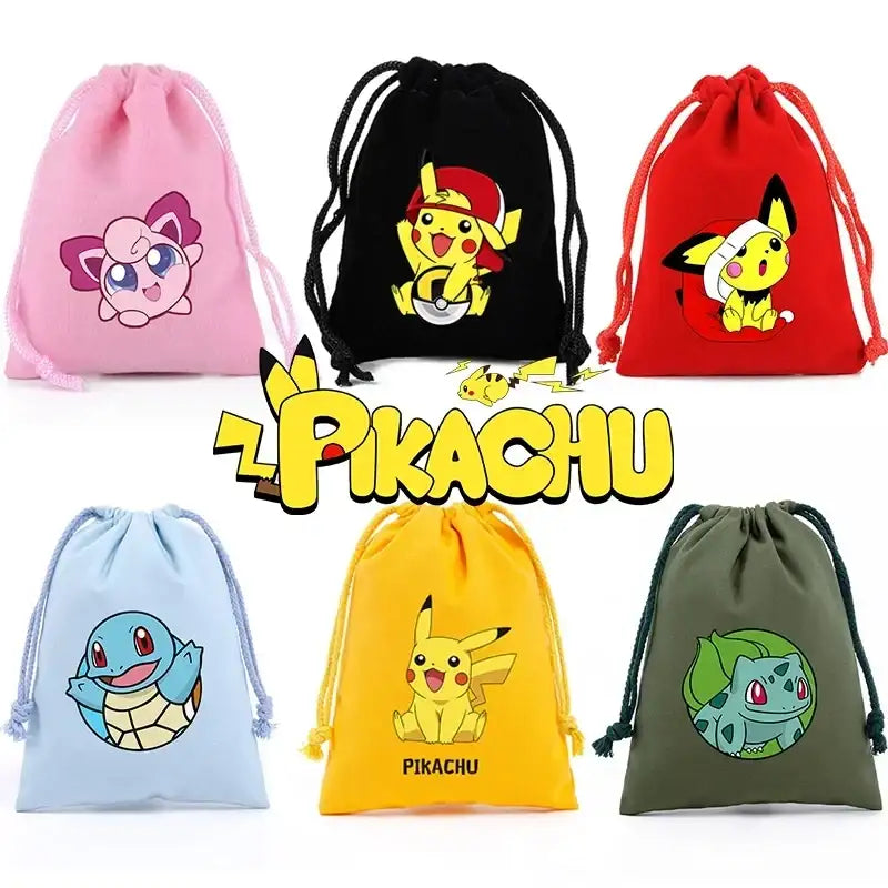 Sweetest Pikachu Pokemon Drawstring Bag
