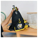 Black and yellow Pikachu sling bag.