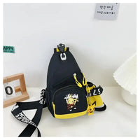 Black and yellow Pikachu sling bag.