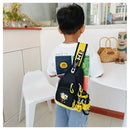 Child’s black and yellow sling bag.