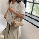 Cloud Pleat Crossbody Bag - Khaki