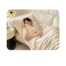 Cozy, textured blanket.