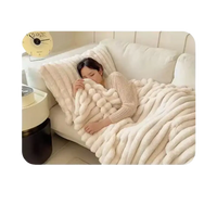 Cozy, textured blanket.