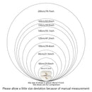 VIKAMA Simple Round Shaggy Rug - Thickened Soft and Decorative for Bedroom Living Room Bedside Dresser and Chair