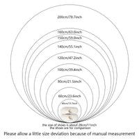 VIKAMA Simple Round Shaggy Rug - Thickened Soft and Decorative for Bedroom Living Room Bedside Dresser and Chair