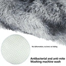 VIKAMA Simple Round Shaggy Rug - Thickened Soft and Decorative for Bedroom Living Room Bedside Dresser and Chair