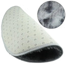 VIKAMA Simple Round Shaggy Rug - Thickened Soft and Decorative for Bedroom Living Room Bedside Dresser and Chair