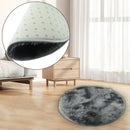 VIKAMA Simple Round Shaggy Rug - Thickened Soft and Decorative for Bedroom Living Room Bedside Dresser and Chair