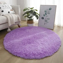 VIKAMA Simple Round Shaggy Rug - Thickened Soft and Decorative for Bedroom Living Room Bedside Dresser and Chair