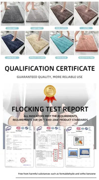 Soft Comfortable Thick Plush Floor Mat,Bathroom Floor Rug,Bedroom Carpet,Living Room Mat,Non-slip Rug,Water Absorption
