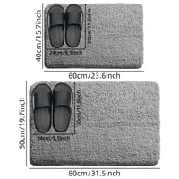 Soft Comfortable Thick Plush Floor Mat,Bathroom Floor Rug,Bedroom Carpet,Living Room Mat,Non-slip Rug,Water Absorption