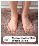Soft Comfortable Thick Plush Floor Mat,Bathroom Floor Rug,Bedroom Carpet,Living Room Mat,Non-slip Rug,Water Absorption