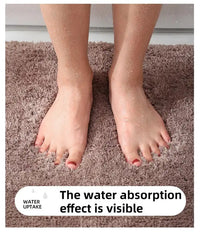 Soft Comfortable Thick Plush Floor Mat,Bathroom Floor Rug,Bedroom Carpet,Living Room Mat,Non-slip Rug,Water Absorption