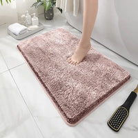 Soft Comfortable Thick Plush Floor Mat,Bathroom Floor Rug,Bedroom Carpet,Living Room Mat,Non-slip Rug,Water Absorption