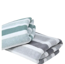 Striped, soft towels.