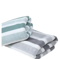 Striped, soft towels.
