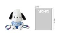 Pochacco plush toy with strap.