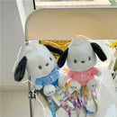 Two plush Pochacco dog dolls.