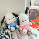 Two Pochacco plush purses.
