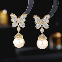 FleurDeLis Dangle Earrings - Gold Color