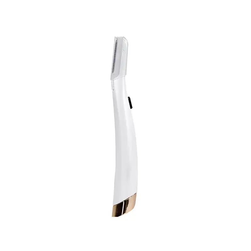 Precious White and Gold Electric Female Eyebrow Hair Remover Shaver