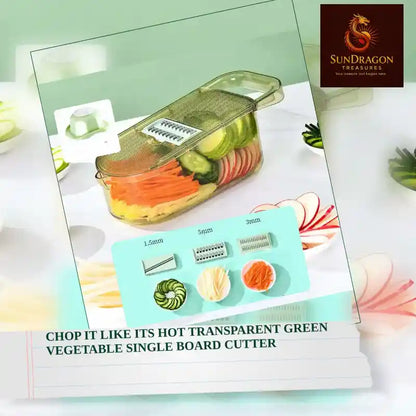 Chop It Like Its Hot transparent green vegetable single board cutter by@Outfy