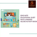 Dino-mite educational quiet paste learning velcro activity book by@Outfy