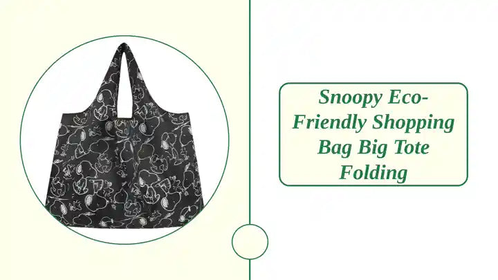 Snoopy Eco-Friendly Shopping Bag Big Tote Folding