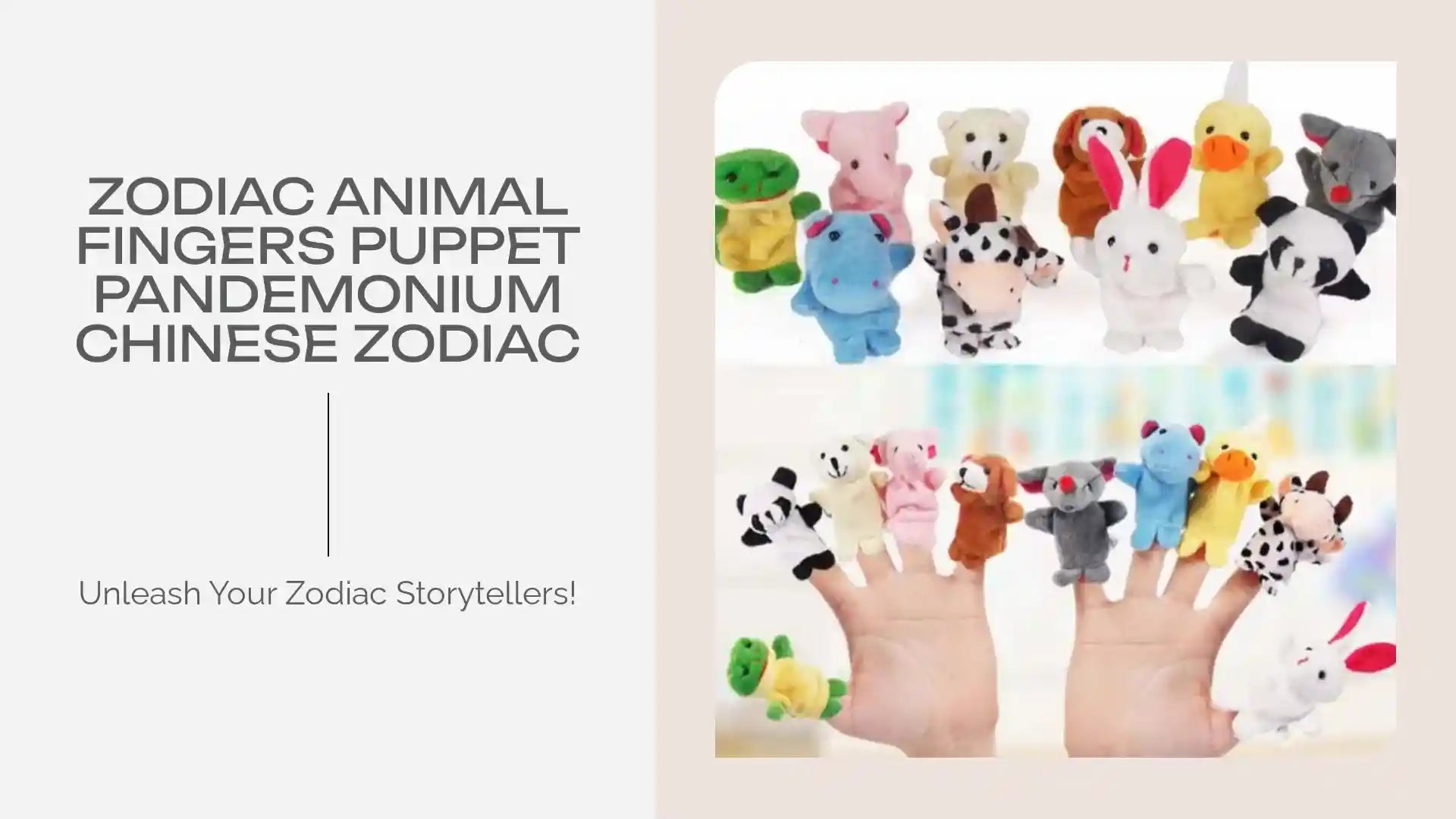 Zodiac Animal Fingers Puppet Pandemonium Chinese Zodiac by@Outfy